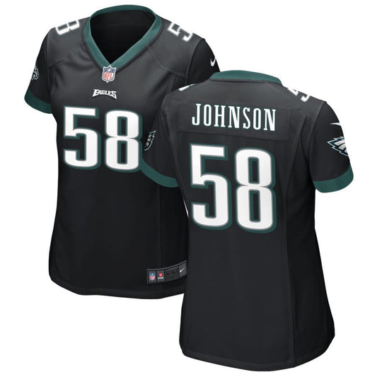 Kyron Johnson Philadelphia Eagles Nike Women's Alternate Game Jersey - Black