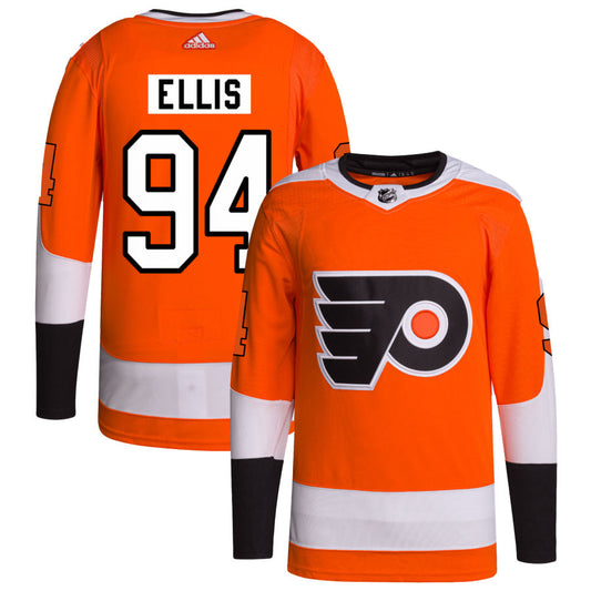 Ryan Ellis Philadelphia Flyers adidas Home Primegreen Authentic Pro Jersey - Orange