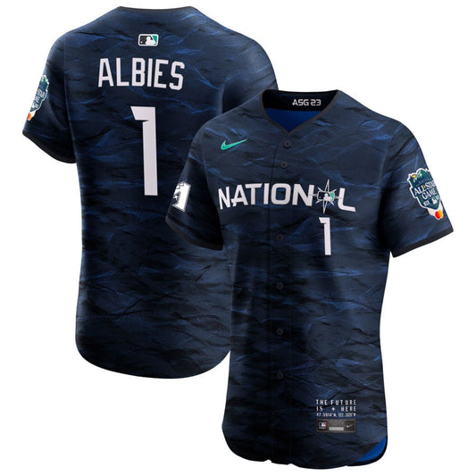 Ozzie Albies  National League Nike 2023 MLB All-Star Game Pick-A-Player Vapor Premier Elite Jersey - Royal