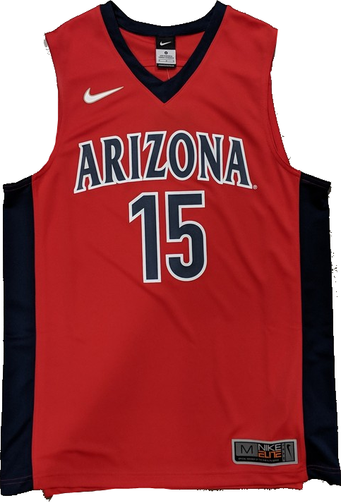 NCAA Mens Arizona Wildcats #15 Cardinal Red Basketball Jersey