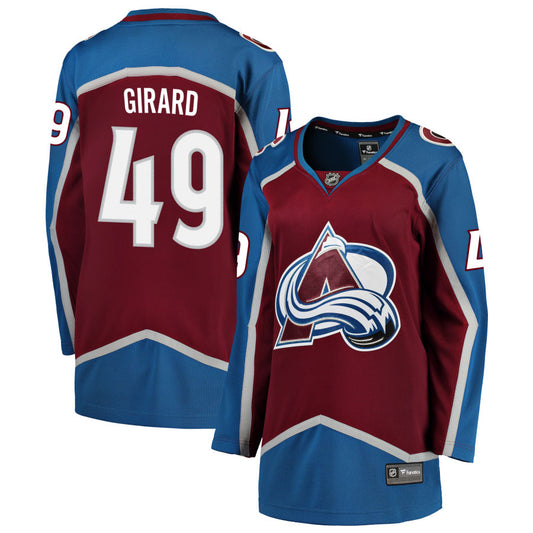 Samuel Girard Colorado Avalanche Fanatics Branded Women's Home 2022 Stanley Cup Champions Breakaway Jersey - Burgundy