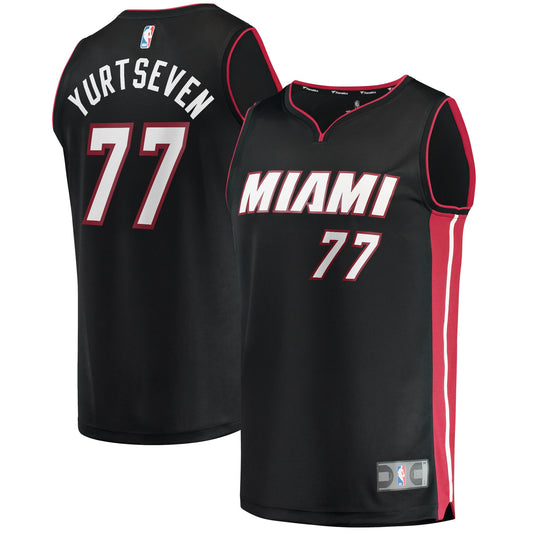 Omer Yurtseven Miami Heat Fanatics Branded 2021/22 Fast Break Replica Jersey - Icon Edition - Black