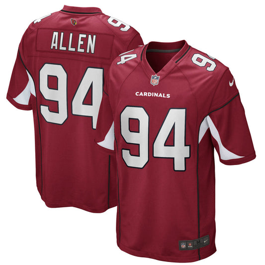 Men's Arizona Cardinals Zach Allen Game Player Jersey Cardinal Red