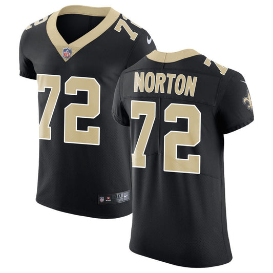 Storm Norton New Orleans Saints Nike Vapor Untouchable Elite Jersey - Black