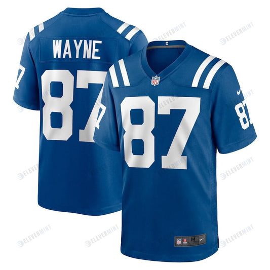 Reggie Wayne 87 Indianapolis Colts Men Team Game Jersey - Royal