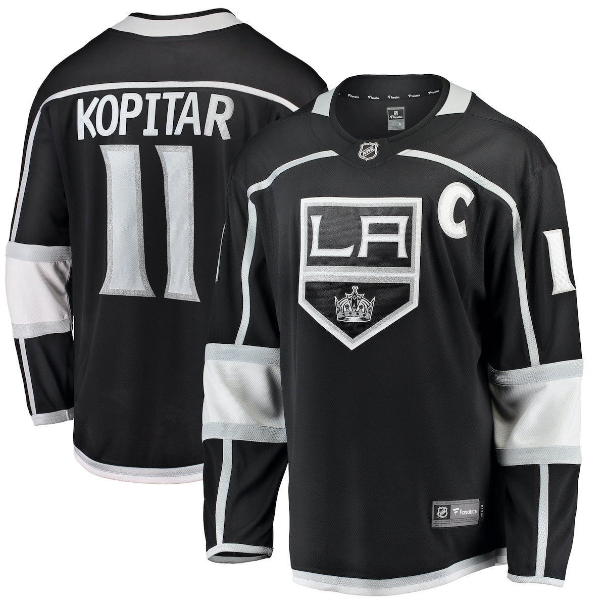 Men's Anze Kopitar Fanatics Kings Breakaway Jersey - Black