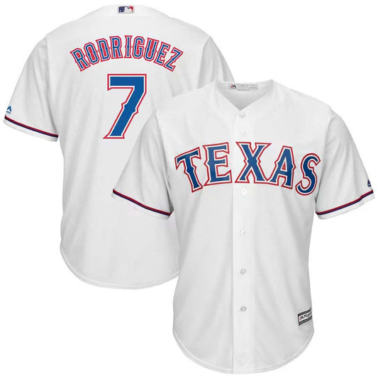 Men's Texas Rangers Ivan Rodriguez Replica Home Jersey - White