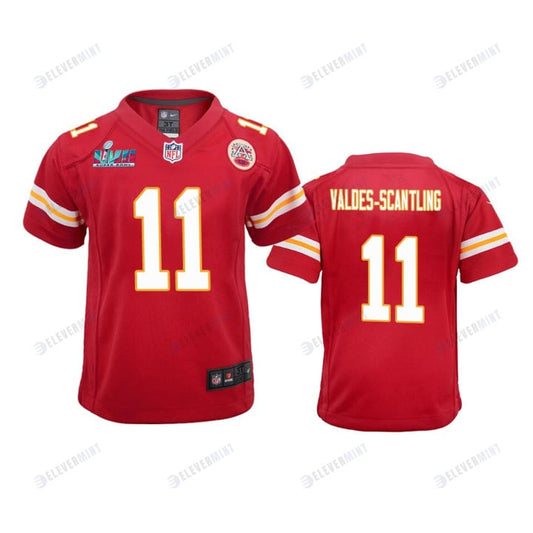 Valdes-Scantling 11 Kansas City Chiefs Super Bowl LVII Game Jersey - Youth Red