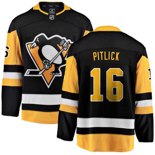 Rem Pitlick Pittsburgh Penguins Fanatics Branded Home Breakaway Jersey - Black