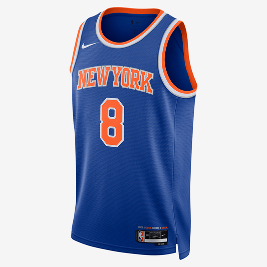 New York Knicks Icon Edition 2022/23 Nike Dri-FIT NBA Swingman Jersey - Rush Blue