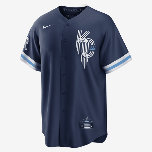 MLB Kansas City Royals City Connect Men's Replica Baseball Jersey - Navy