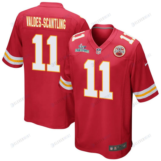 Marquez Valdes-Scantling 11 Kansas City Chiefs Super Bowl LVII Champions Men Game Jersey - Red