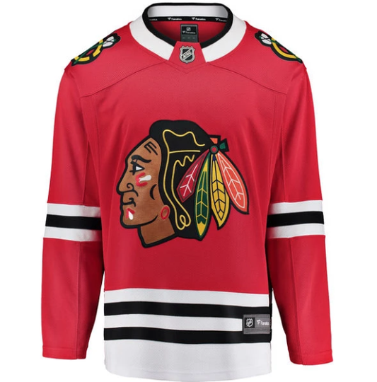 Men's Chicago Blackhawks Fanatics Red Blank Breakaway Home Jersey