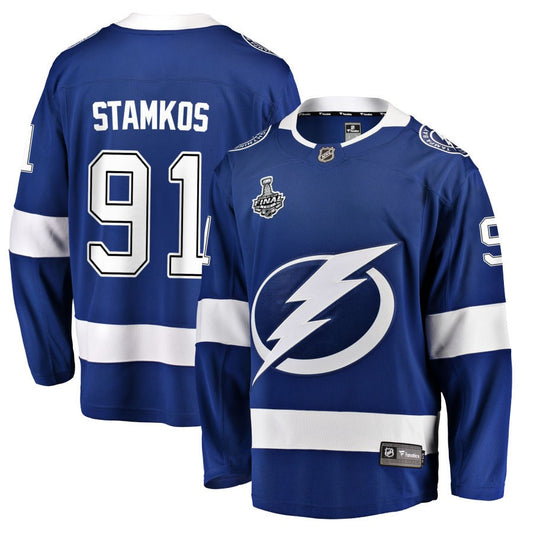 Steven Stamkos Tampa Bay Lightning Fanatics Branded 2021 Stanley Cup Champions Home Breakaway Jersey - Blue