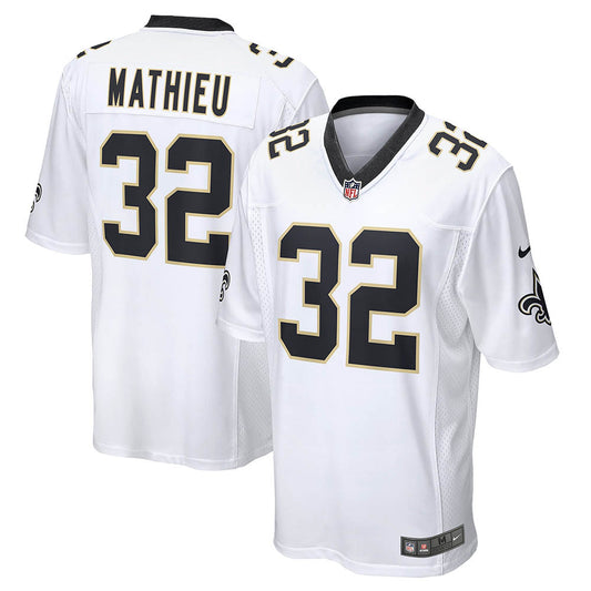 Men's New Orleans Saints Tyrann Mathieu Game Jersey White