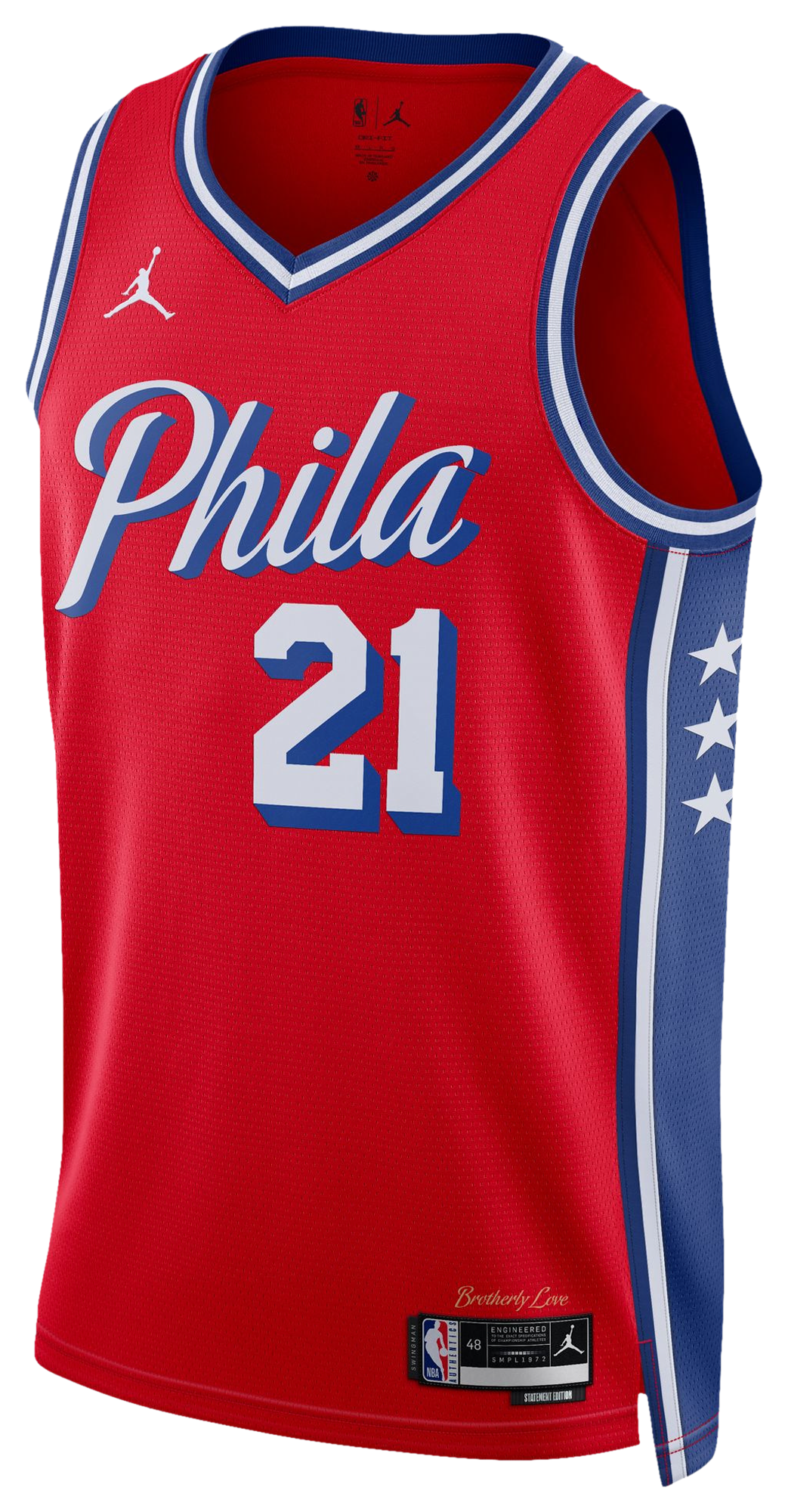 Men's  Nike 76ers Statement Jersey - Red