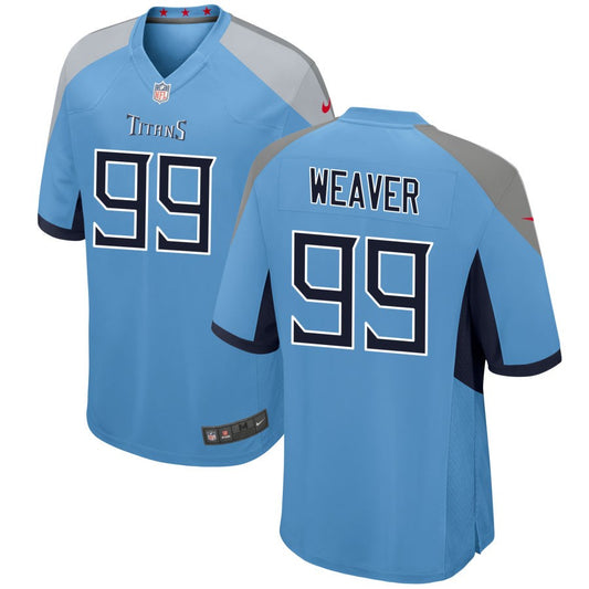 Rashad Weaver Tennessee Titans Nike Alternate Game Jersey - Light Blue