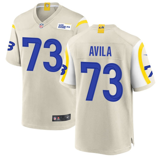 Steve Avila Nike Los Angeles Rams Game Jersey - Bone