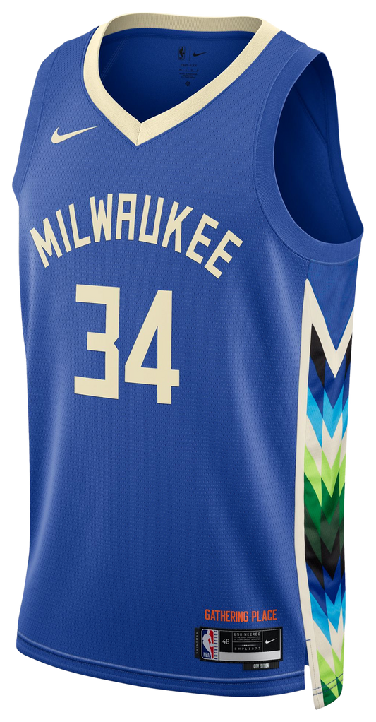 Men's Antetokounmpo Giannis Nike Bucks Swingman Jersey - Blue