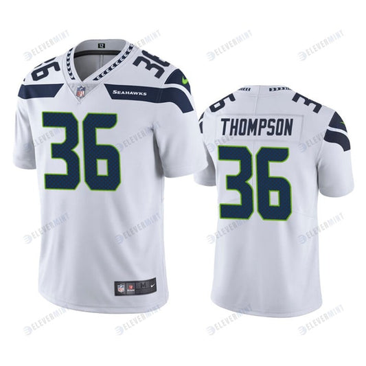 Men's JerseyDarwin Thompson 36 Seattle Seahawks White Vapor Limited Jersey