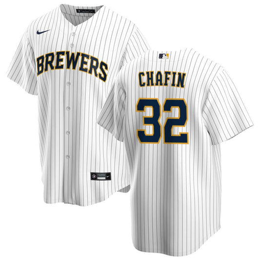 Andrew Chafin Milwaukee Brewers Nike Alternate Replica Jersey - White