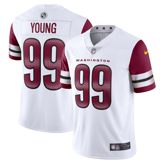 Men's Washington Commanders Chase Young Vapor Limited Jersey- White