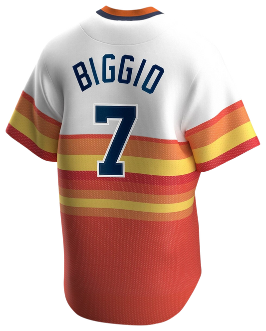 Men's Biggio Craig Nike Astros Cooperstown Collection Player Jersey - White