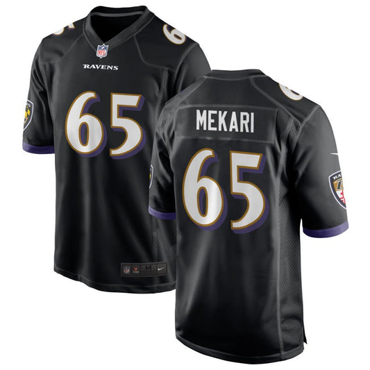 Patrick Mekari Baltimore Ravens Nike Alternate Game Jersey - Black