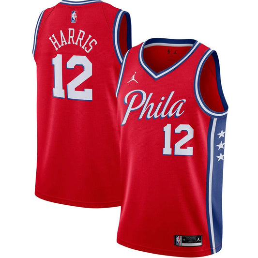 Men's Philadelphia 76ers Tobias Harris Statement Edition Jersey - Red