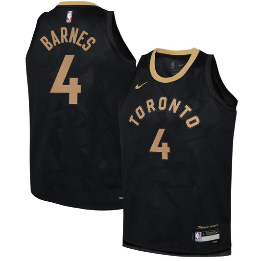 Scottie Barnes Toronto Raptors Nike Youth 2022/23 Swingman Jersey - City Edition - Black