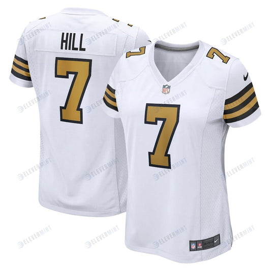 Taysom Hill 7 New Orleans Saints Women Alternate Game Jersey - White