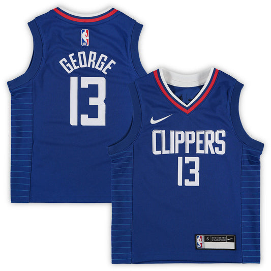 Paul George LA Clippers Preschool Nike 2020/21 Fast Break Replica Jersey - Royal - Icon Edition