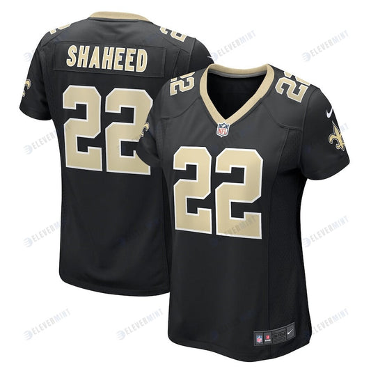 Rashid Shaheed 22 New Orleans Saints Women's Team Game Jersey - Black