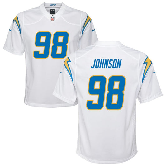 Austin Johnson Los Angeles Chargers Nike Youth Game Jersey - White