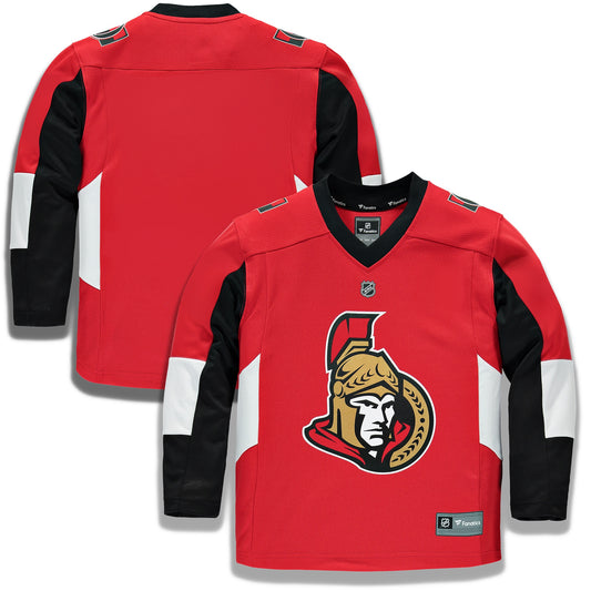 Ottawa Senators Fanatics Branded Youth Home Replica Blank Jersey - Red