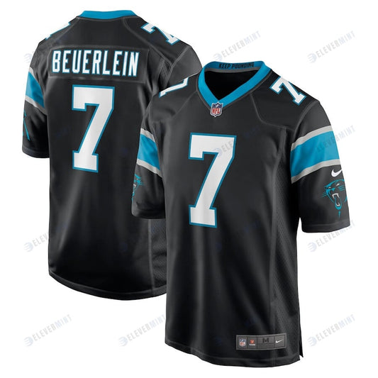 Steve Beuerlein 7 Carolina Panthers Men Retired Jersey - Black