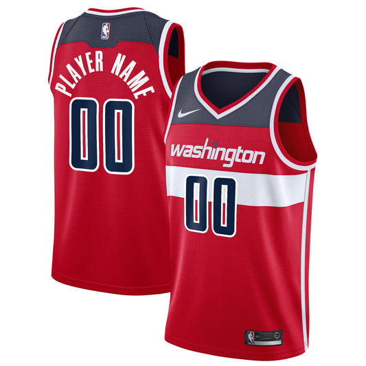 Washington Wizards Nike 2020/21 Swingman Custom Jersey - Icon Edition - Red