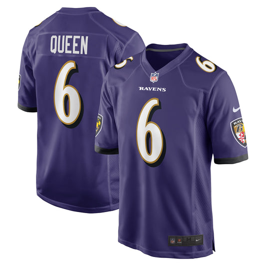 Patrick Queen Baltimore Ravens Nike Game Player Jersey - Purple