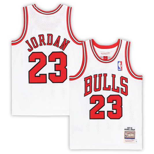 Michael Jordan Chicago Bulls Mitchell & Ness Preschool 1997/98 Hardwood Classics Authentic Jersey - White