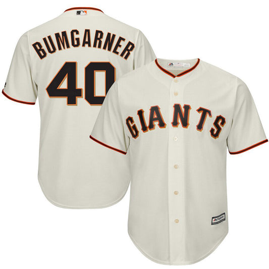 Men's San Francisco Giants Madison Bumgarner Replica Alternate Jersey - Cream