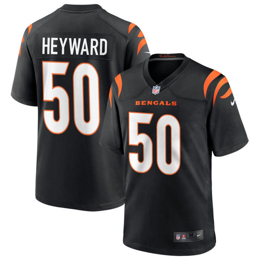 Shaka Heyward Cincinnati Bengals Nike Game Jersey - Black