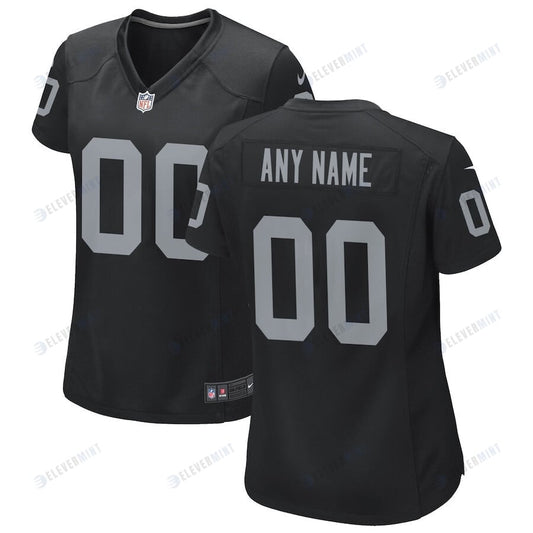 Las Vegas Raiders Women Custom Game Jersey - Black