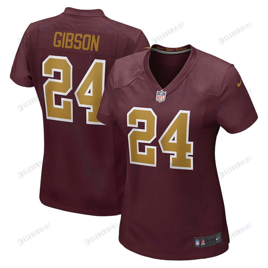 Antonio Gibson 24 Washington Commanders Football Team Game Women Jersey - Burgundy