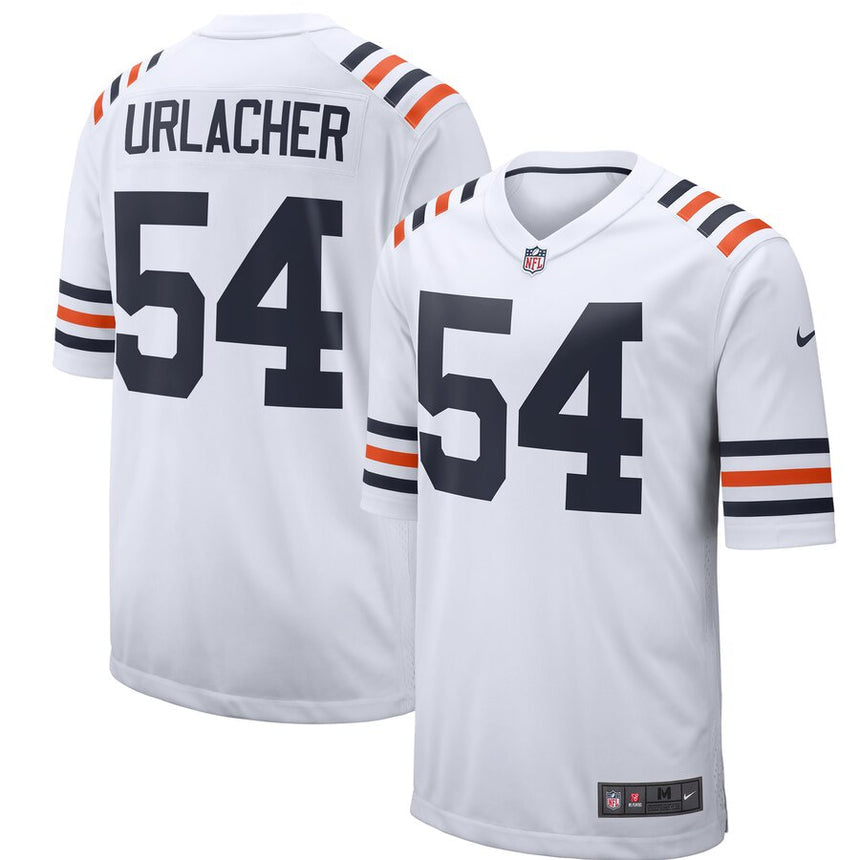 Men's Chicago Bears Brian Urlacher White Alternate Classic Retired Player Game Jersey