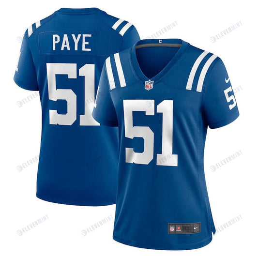 Kwity Paye 51 Indianapolis Colts Women Game Jersey - Royal