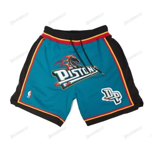 Retro Detroit Pistons NBA Retro Shorts - Blue