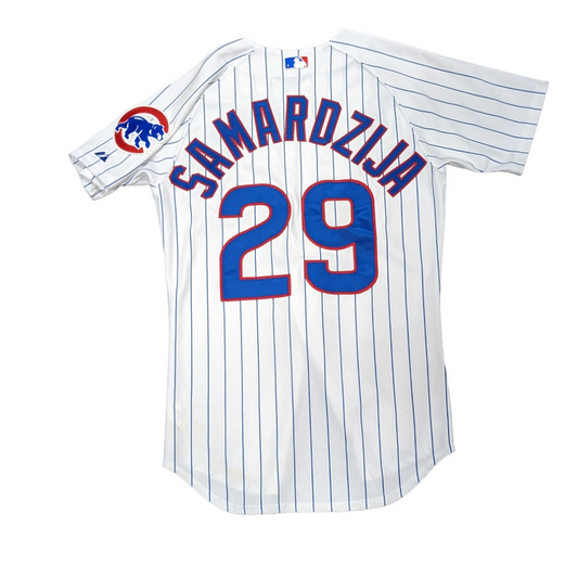 Mens Majestic Chicago Cubs Jeff Samardzija Home White Authentic Jersey