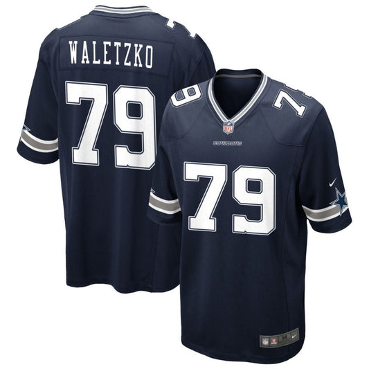 Matt Waletzko Dallas Cowboys Nike Game Jersey - Navy