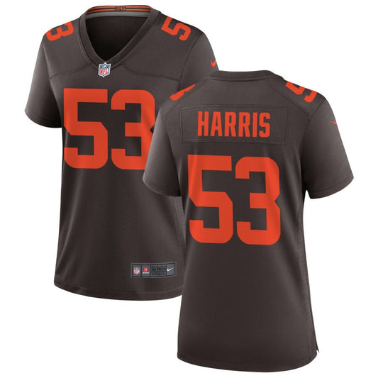 Nick Harris Cleveland Browns Nike Women's Alternate Game Jersey - Brown