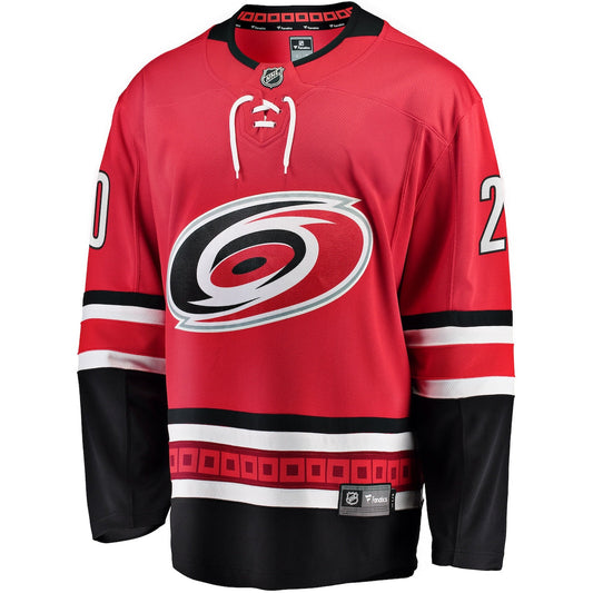 Men's Sebastian Aho Fanatics Hurricanes Home Premier Breakaway Jersey - Red